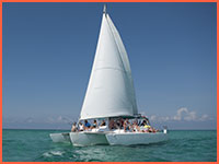 Cozumel sailing tour.