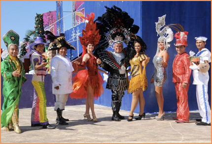 Candidates for King and Queen of the Cozumel Carnival, 2012